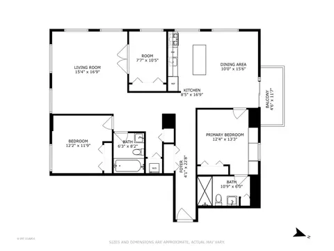 Floorplan - 6 E Monroe St #1101, Chicago, IL 60603 photo 1 of 1