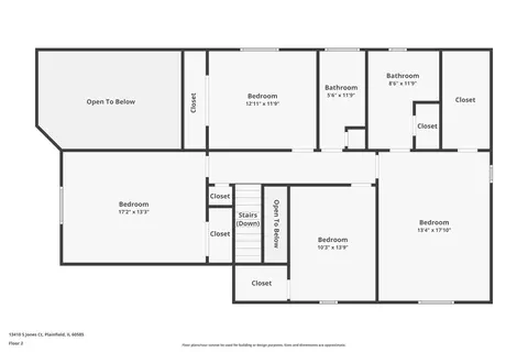 Floorplan - 13410 Jones Ct, Plainfield, IL 60585 photo 2 of 2