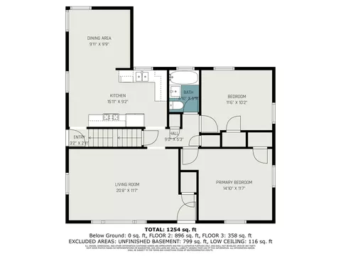 Floorplan - 18524 Chicago Ave, Lansing, IL 60438 photo 2 of 3