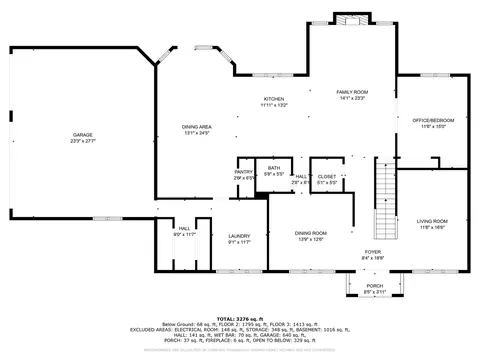 Floorplan - 3331 Santa Fe Trl, Olympia Fields, IL 60461 photo 2 of 4