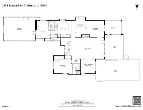 Floorplan - 207 S Emerald Dr, Mchenry, IL 60051 photo 2 of 3
