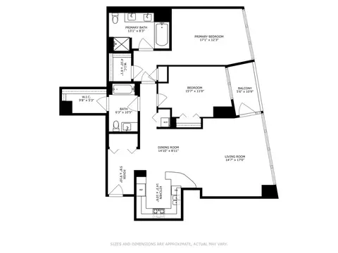 Floorplan - 60 E Monroe St #3803, Chicago, IL 60603 photo 1 of 1
