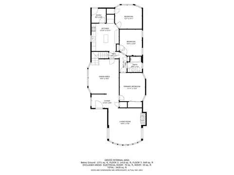 Floorplan - 9640 S Hamilton Ave, Chicago, IL 60643 photo 1 of 4
