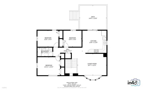 Floorplan - 5941 Stuart Ln, Oak Forest, IL 60452 photo 1 of 5
