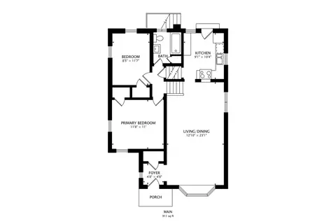 Floorplan - 9039 28th St, Brookfield, IL 60513 photo 2 of 4
