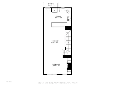 Floorplan - 519 Chicago Ave #E, Evanston, IL 60202 photo 4 of 5