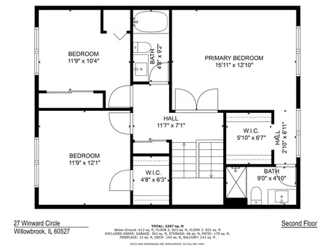 Floorplan - 27 Windward Cir, Willowbrook, IL 60527 photo 3 of 3