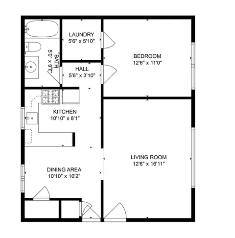 Floorplan - 4545 Prescott Ave #102, Lyons, IL 60534 photo 1 of 1