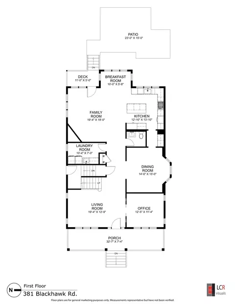 Floorplan - 381 Blackhawk Rd, Riverside, IL 60546 photo 1 of 4