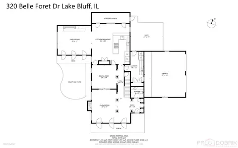 Floorplan - 320 Belle Foret Dr, Lake Bluff, IL 60044 photo 1 of 3