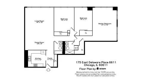 Floorplan - 175 E Delaware Pl #6611, Chicago, IL 60611 photo 1 of 1