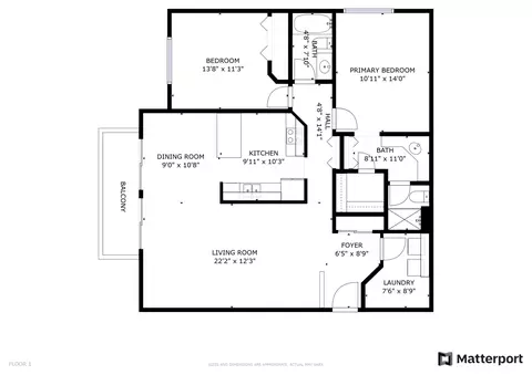Floorplan - 1606 Brittany Ct #A-2, Wheeling, IL 60090 photo 1 of 1