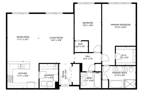 Floorplan - 153 Pointe Dr #108, Northbrook, IL 60062 photo 1 of 1