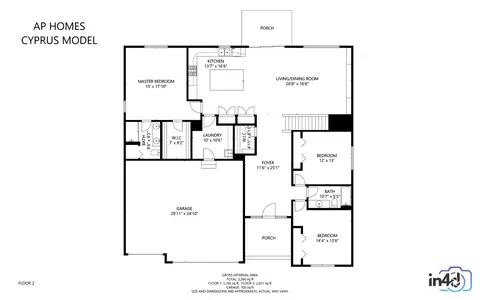 Floorplan - 16509 S Wilson Ln, Plainfield, IL 60586 photo 2 of 3