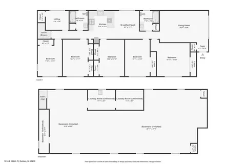 Floorplan - 1016 E 156th Pl, Dolton, IL 60419 photo 1 of 1