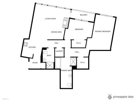 Floorplan - 60 E Monroe St #4108, Chicago, IL 60603 photo 1 of 1