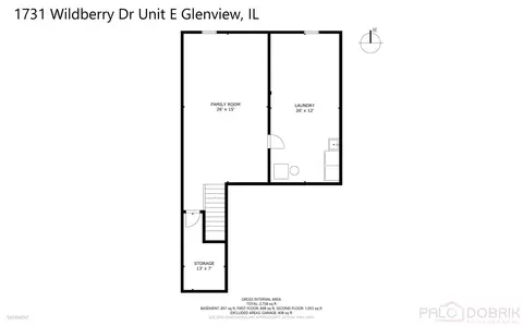 Floorplan - 1731 Wildberry Dr #E, Glenview, IL 60025 photo 1 of 4