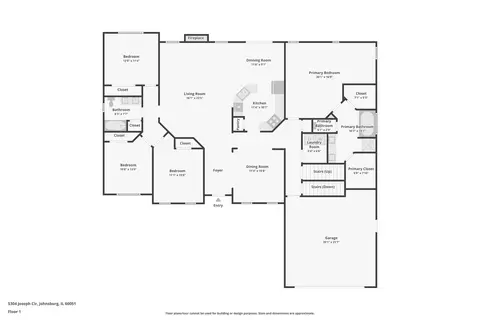 Floorplan - 5304 Joseph Cir, Johnsburg, IL 60051 photo 1 of 3
