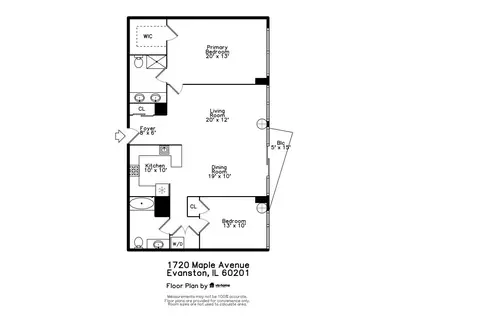 Floorplan - 1720 Maple Ave #2130, Evanston, IL 60201 photo 2 of 2