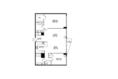 Floorplan - 1720 Maple Ave #2130, Evanston, IL 60201 photo 1 of 2
