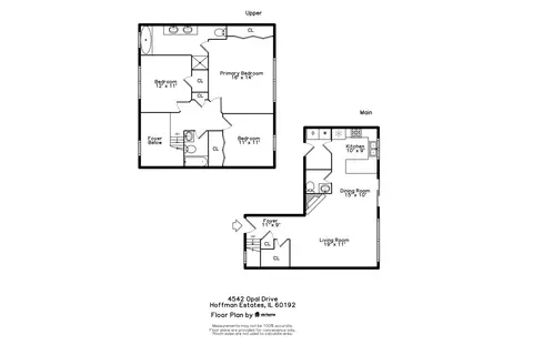 Floorplan - 4542 Opal Dr, Hoffman Estates, IL 60192 photo 1 of 1