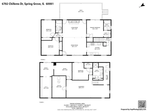 Floorplan - 6702 Chillems Dr, Spring Grove, IL 60081 photo 2 of 3