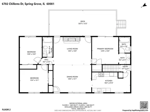 Floorplan - 6702 Chillems Dr, Spring Grove, IL 60081 photo 1 of 3