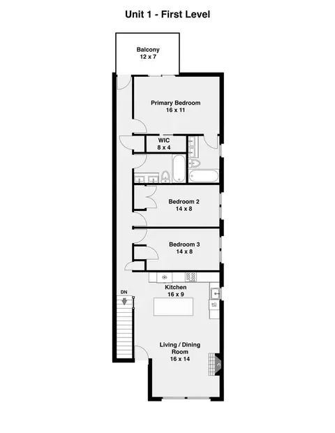 Floorplan - 2153 N Stave St, Chicago, IL 60647 photo 1 of 3
