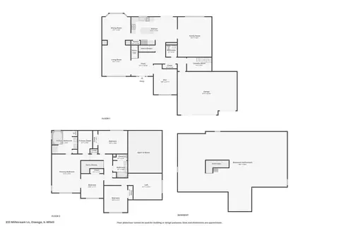 Floorplan - 333 Millstream Ln, Oswego, IL 60543 photo 3 of 4