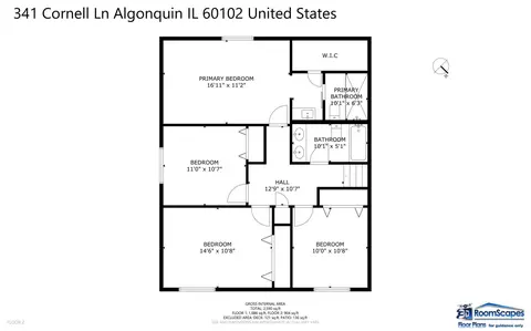 Floorplan - 341 Cornell Ln, Algonquin, IL 60102 photo 1 of 2