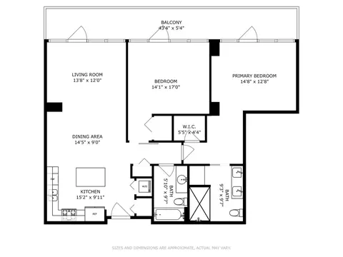 Floorplan - 901 W Madison St #919, Chicago, IL 60607 photo 1 of 1