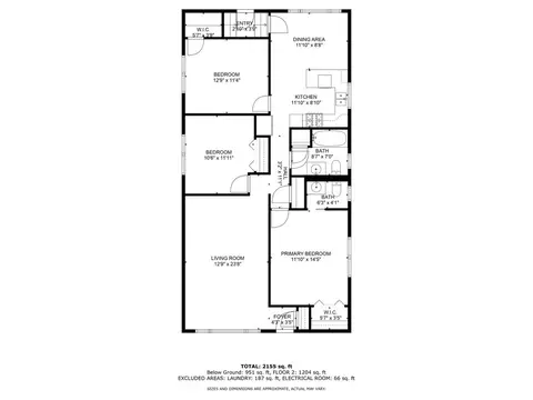 Floorplan - 14344 Kolin Ave, Midlothian, IL 60445 photo 1 of 3