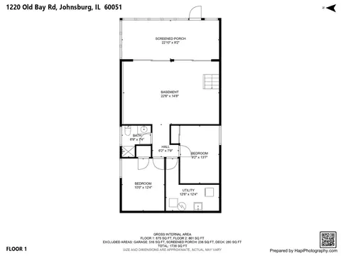 Floorplan - 1220 Old Bay Rd, Johnsburg, IL 60051 photo 2 of 3