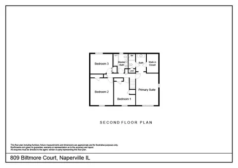 Floorplan - 809 Biltmore Ct, Naperville, IL 60563 photo 2 of 3