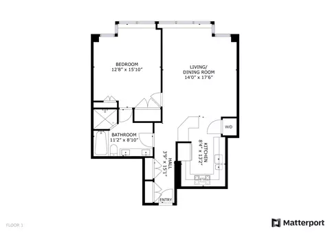 Floorplan - 30 E Huron St #5601, Chicago, IL 60611 photo 1 of 1