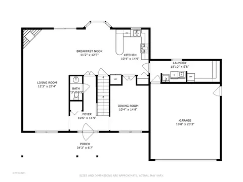 Floorplan - 930 N Dovington Dr, Hoffman Estates, IL 60169 photo 3 of 4