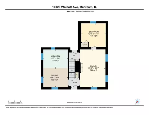 Floorplan - 16123 Wolcott Ave, Markham, IL 60428 photo 3 of 3
