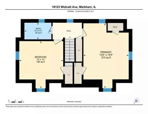 Floorplan - 16123 Wolcott Ave, Markham, IL 60428 photo 2 of 3
