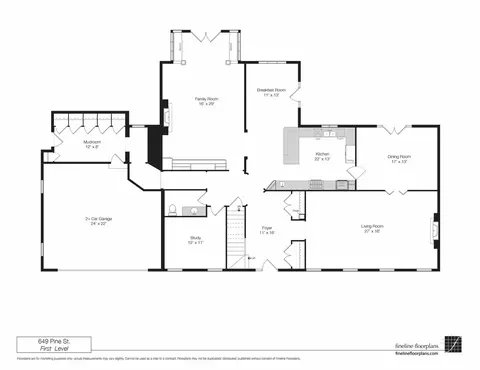 Floorplan - 649 Pine St, Winnetka, IL 60093 photo 1 of 3