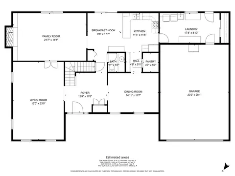 Floorplan - 1405 Michelline Ct, Hoffman Estates, IL 60192 photo 1 of 3