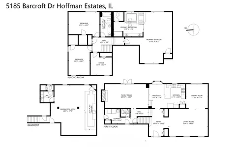 Floorplan - 5185 Barcroft Dr, Hoffman Estates, IL 60010 photo 4 of 4