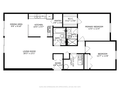 Floorplan - 586 Williamsburg Ct #B2, Wheeling, IL 60090 photo 1 of 1