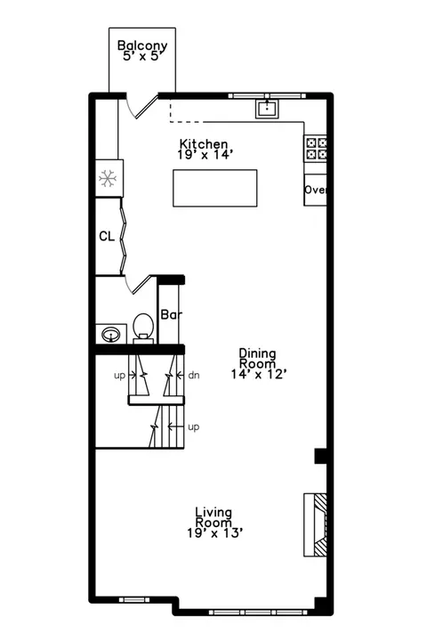 Floorplan - 406 E 46th St #B4, Chicago, IL 60653 photo 5 of 5