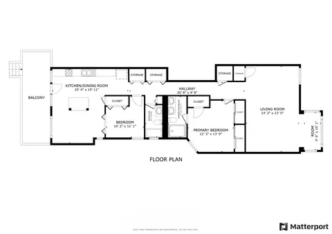 Floorplan - 700 E 51st St #2W, Chicago, IL 60615 photo 1 of 1