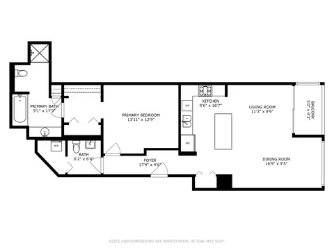 Floorplan - 65 E Monroe St #4422, Chicago, IL 60603 photo 1 of 1