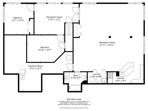 Floorplan - 409 Riverview Ct, Minooka, IL 60447 photo 1 of 3