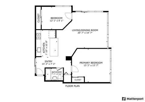 Floorplan - 222 E Pearson St #1808, Chicago, IL 60611 photo 1 of 1