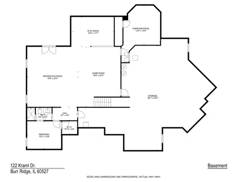 Floorplan - 122 Kraml Dr, Burr Ridge, IL 60527 photo 3 of 3