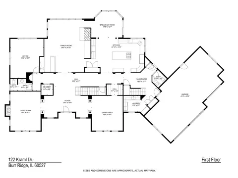 Floorplan - 122 Kraml Dr, Burr Ridge, IL 60527 photo 1 of 3