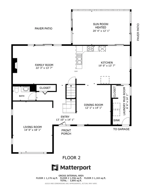 Floorplan - 724 Eastchester Rd, Wheeling, IL 60090 photo 1 of 4